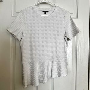 Banana Republic assymetrical peplum top